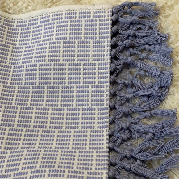 Opalhouse Accents Opalhouse 34x2 Textured Kitchen Rug Fringe Blue Poshmark